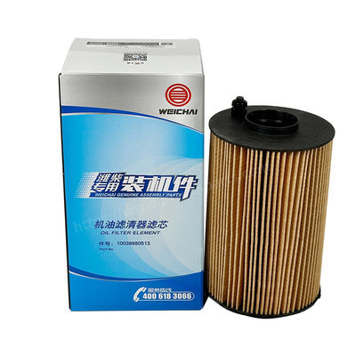 Bagian mesin Weichai elemen Filter Minyak 10038880513 Untuk truk FAW Jiefang