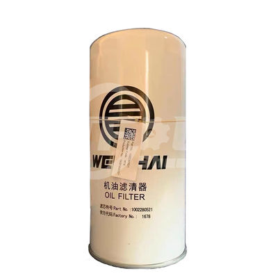 Filter minyak 1002280521 untuk Sinotruk Howo Truck WEICHAI Bagian mesin